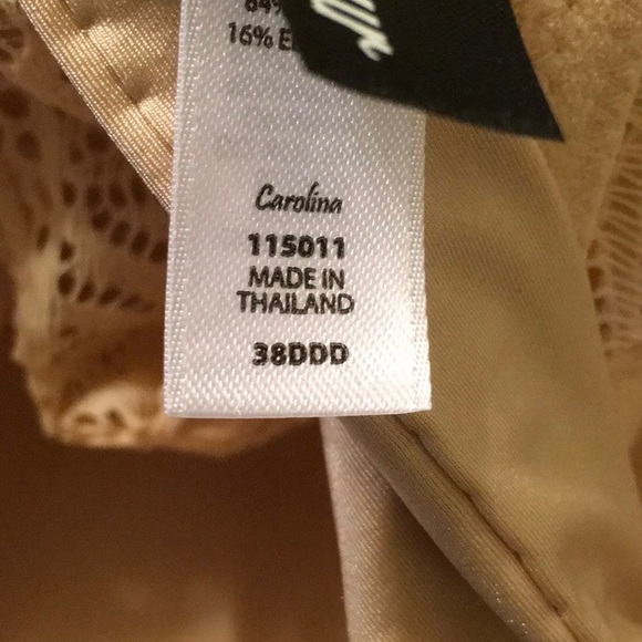 Paramour by Felina Carolina BLUSH PINK Seamless Plunge Racerback Bra Size 38DDD - Picture 9 of 9